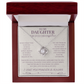 Daughter — Straighten Your Crown Love Knot Necklace