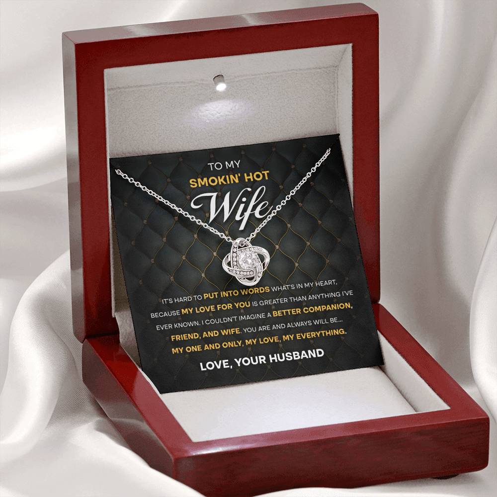 Wife-One & Only Love Knot Necklace