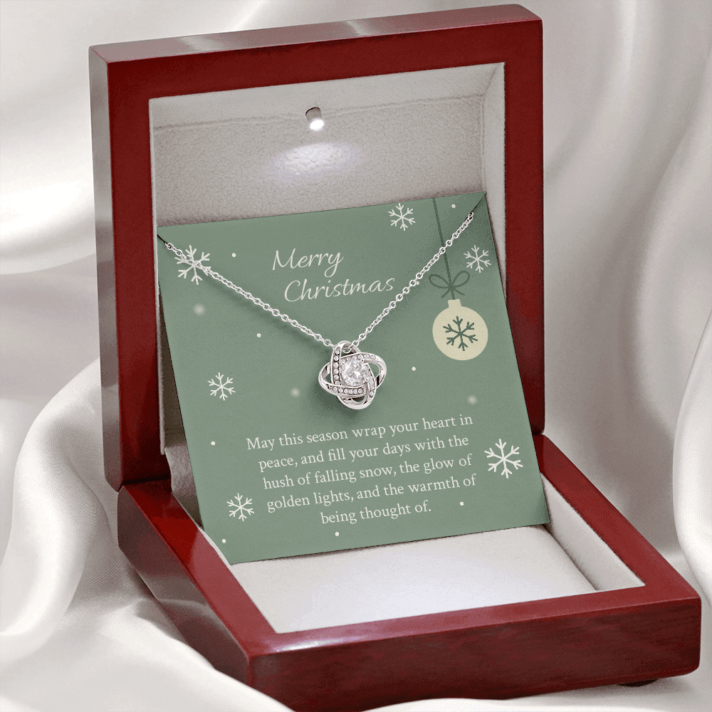 For Her - Evergreen Wishes Love Knot Necklace