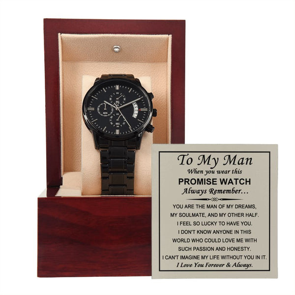 Genoa Automatic Mechanical Movement Brown Watch with Black Genuine Leather  Strap Birthday Gifts Engagement Anniversary Wedding Promise - Walmart.com