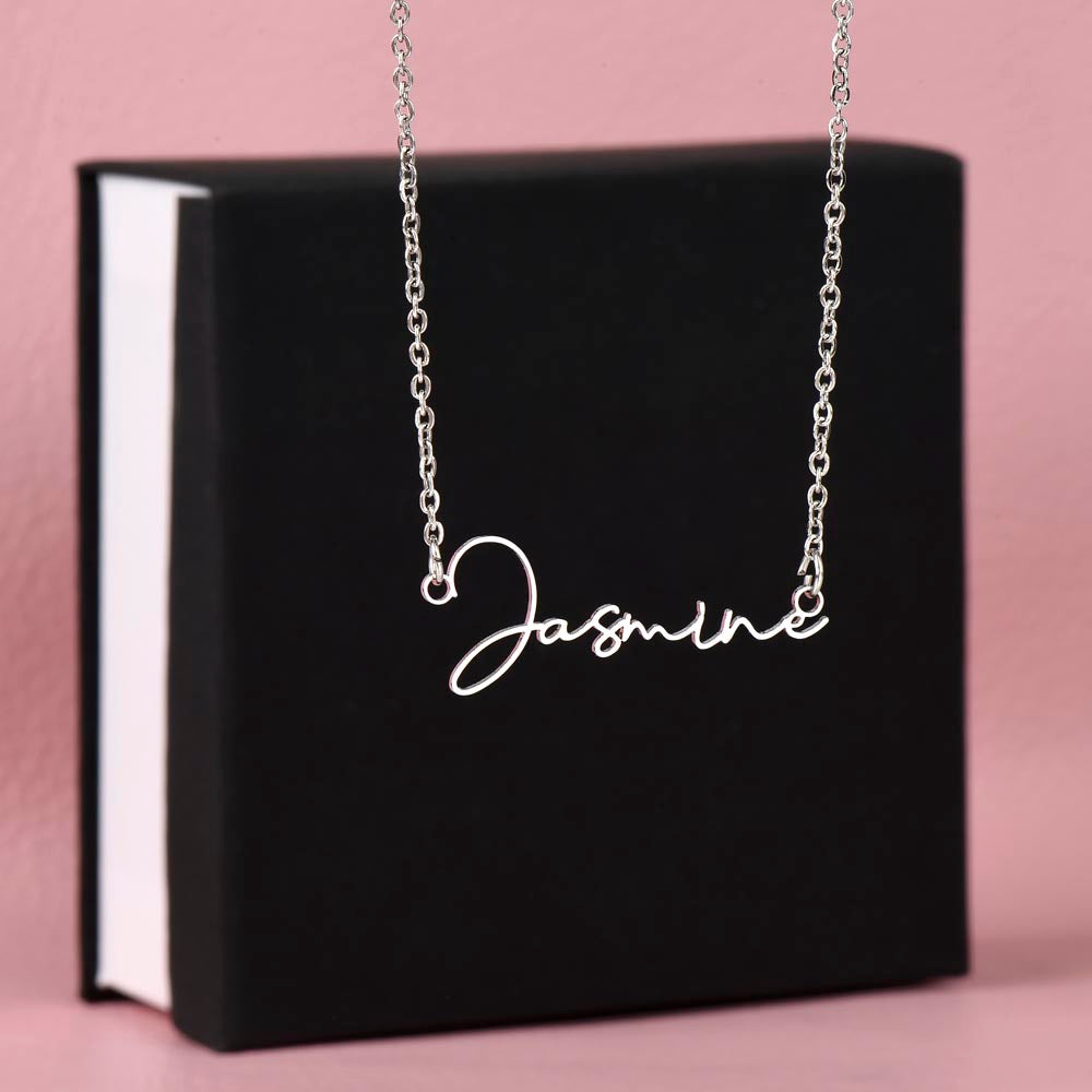 Wife - One & Only Signature Name Necklace