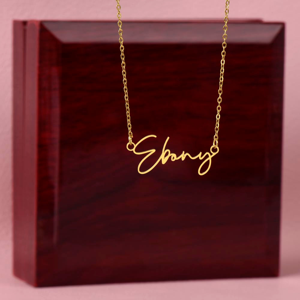 Wife - One & Only Signature Name Necklace