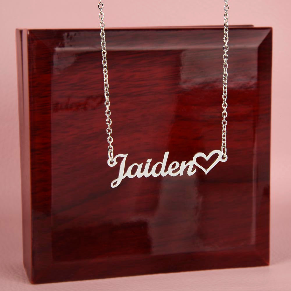 Wife - One & Only Heart Name Necklace