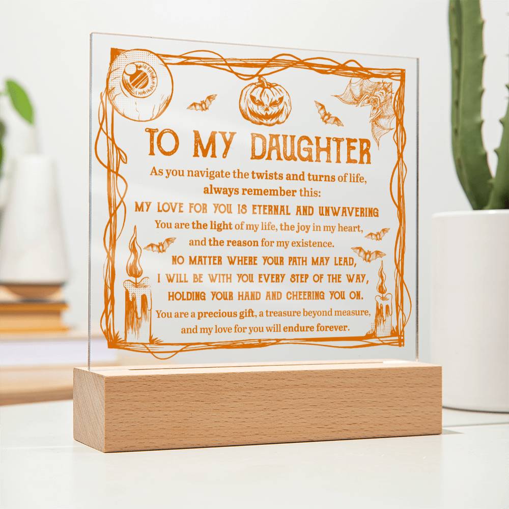 Daughter - Light Of Life Acrylic Square Plaque