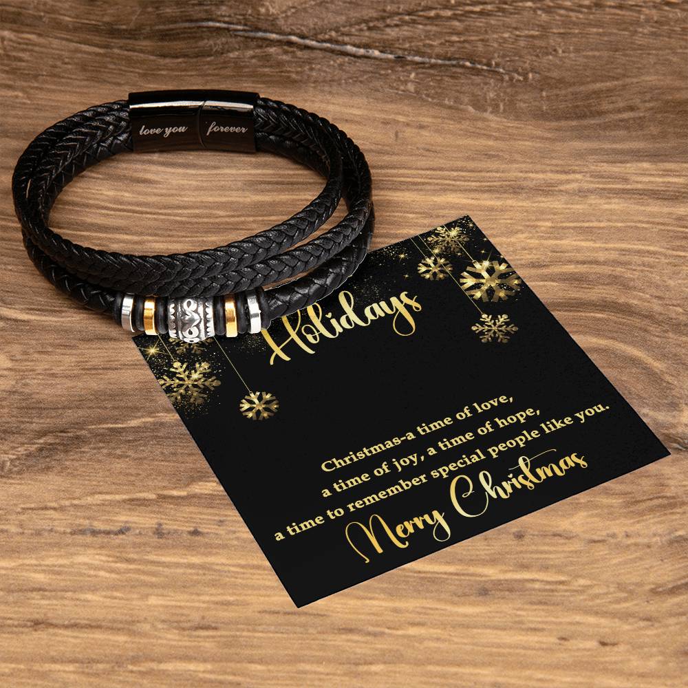 For Him - Happy Holidays Forever Bracelet