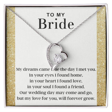 Bride-Dreams Came True Forever Love Necklace