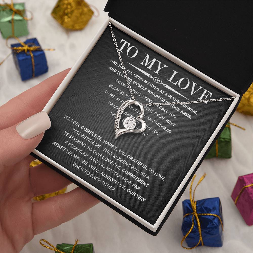 Girlfriend - My Love Far Apart Forever Love Necklace