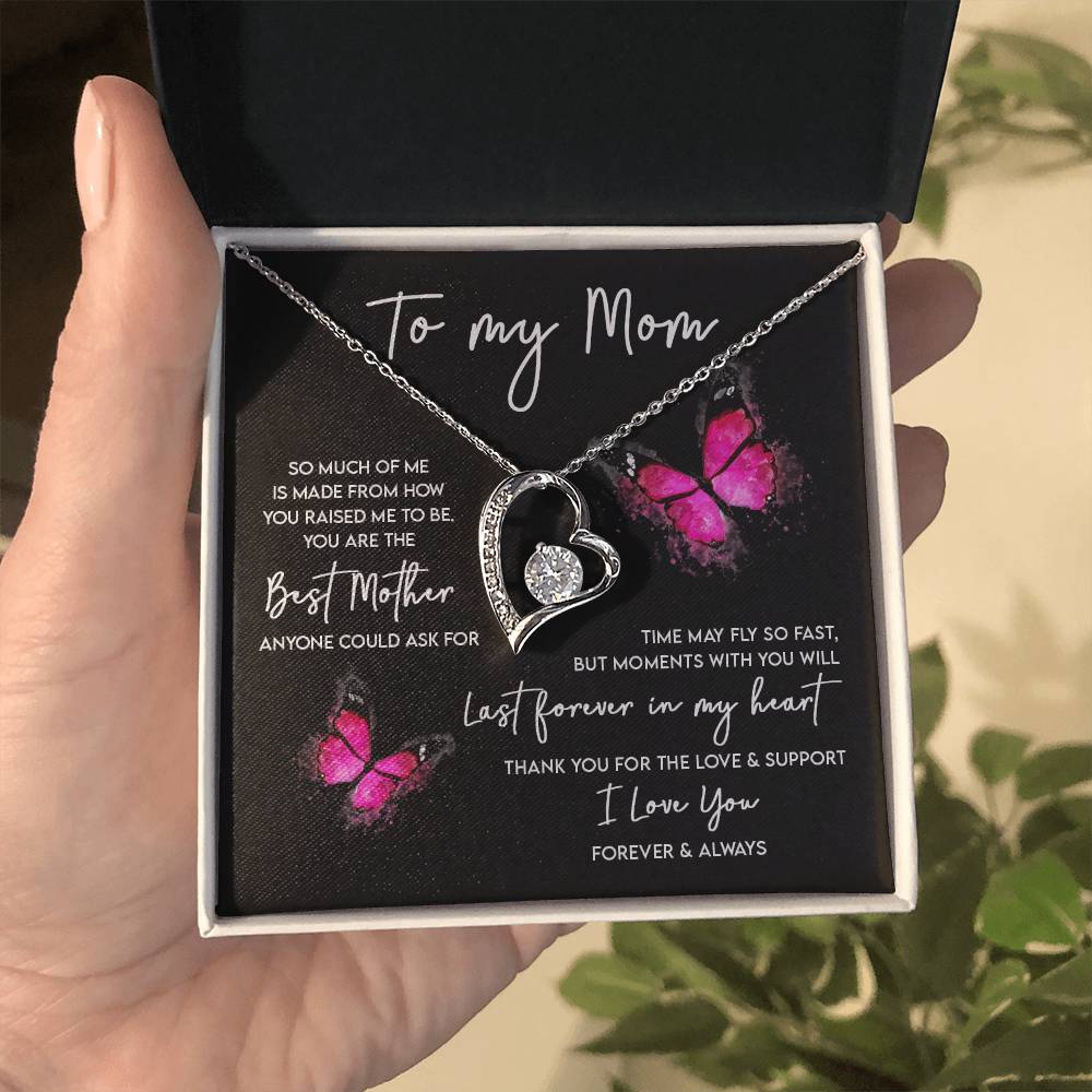 Mom - Last Forever In My Heart Forever Love Necklace