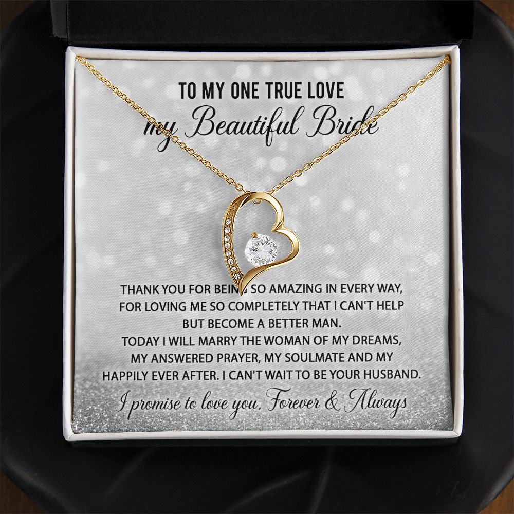 Bride-One True Love Forever Love Necklace