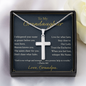For Granddaughter—Heaven Knows You Artisan Cross Necklace