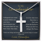 For Granddaughter—Heaven Knows You Artisan Cross Necklace