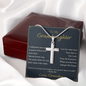 For Granddaughter—Heaven Knows You Artisan Cross Necklace