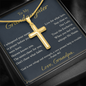 For Granddaughter—Heaven Knows You Artisan Cross Necklace