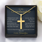 For Granddaughter—Heaven Knows You Artisan Cross Necklace