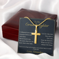 For Granddaughter—Heaven Knows You Artisan Cross Necklace