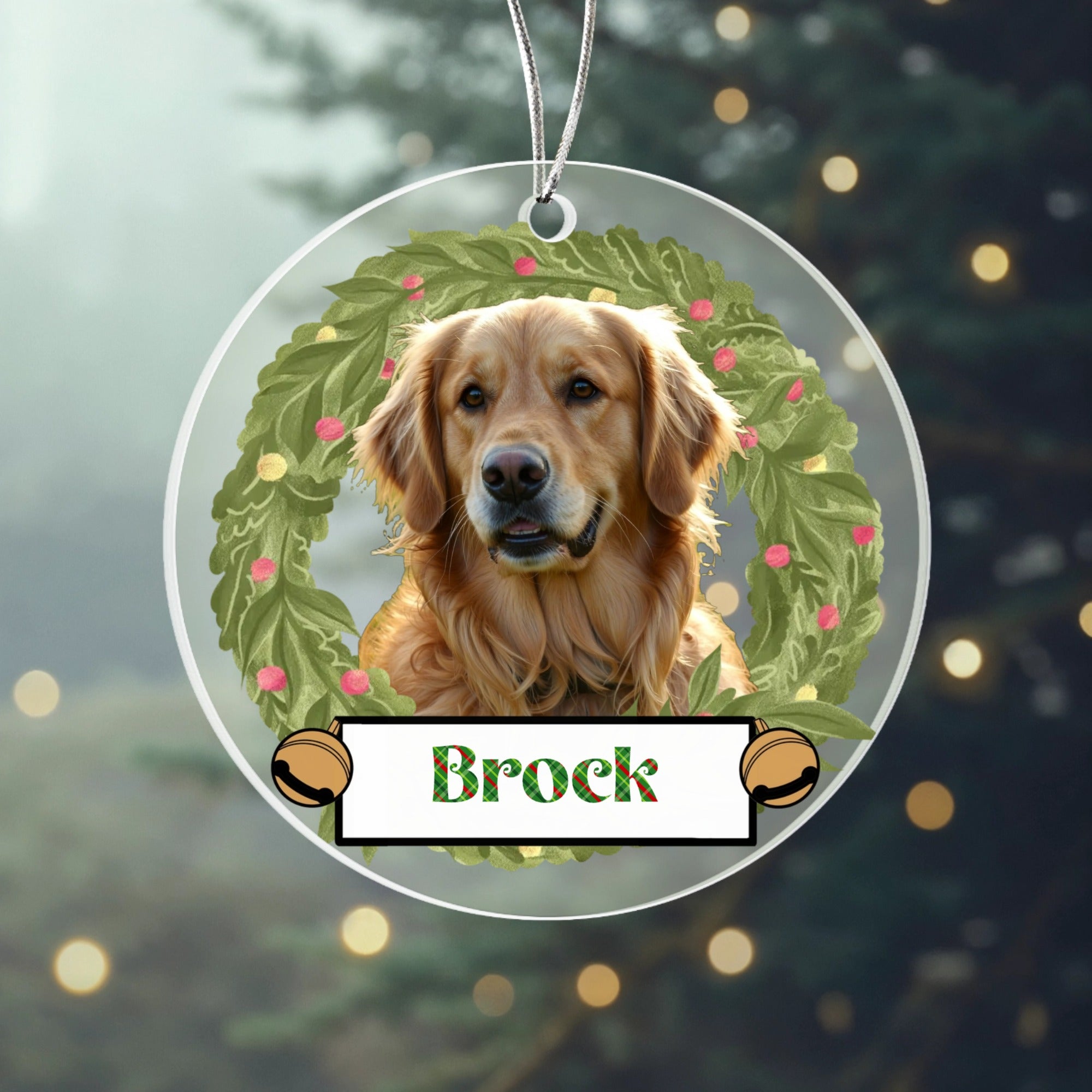 Clear Acrylic Circle Ornament – Elegant Keepsake for Holidays & Everyday Moments