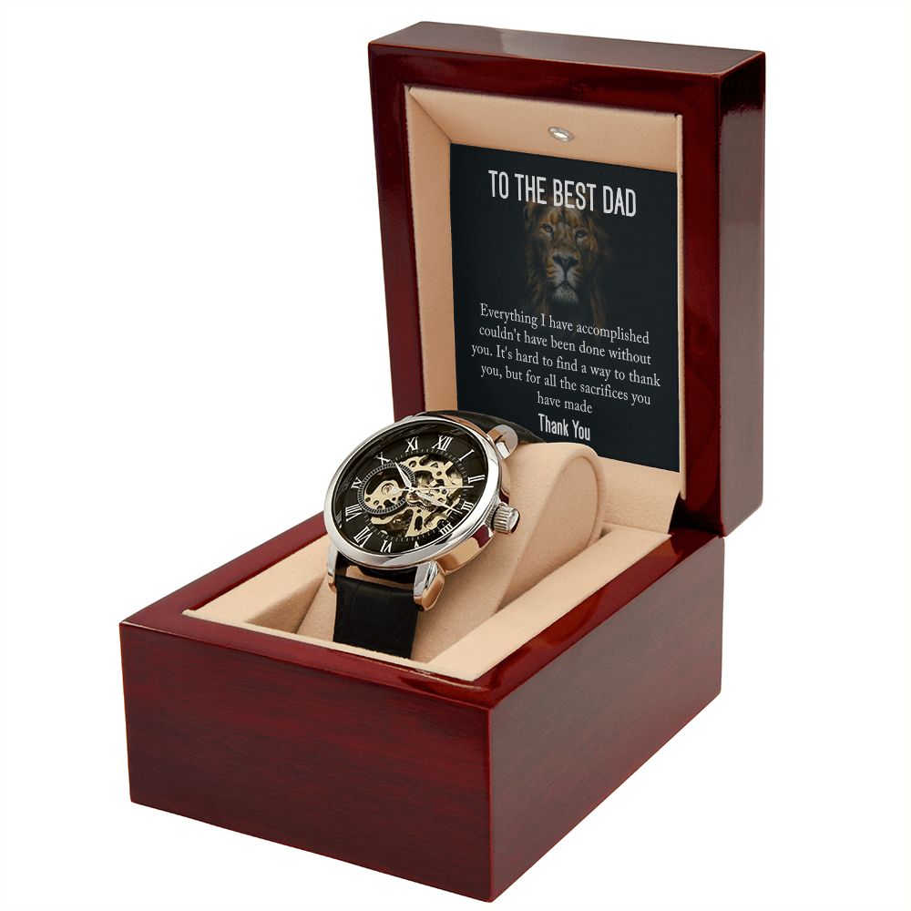 Dad-Thank You For Everything-Openwork Watch