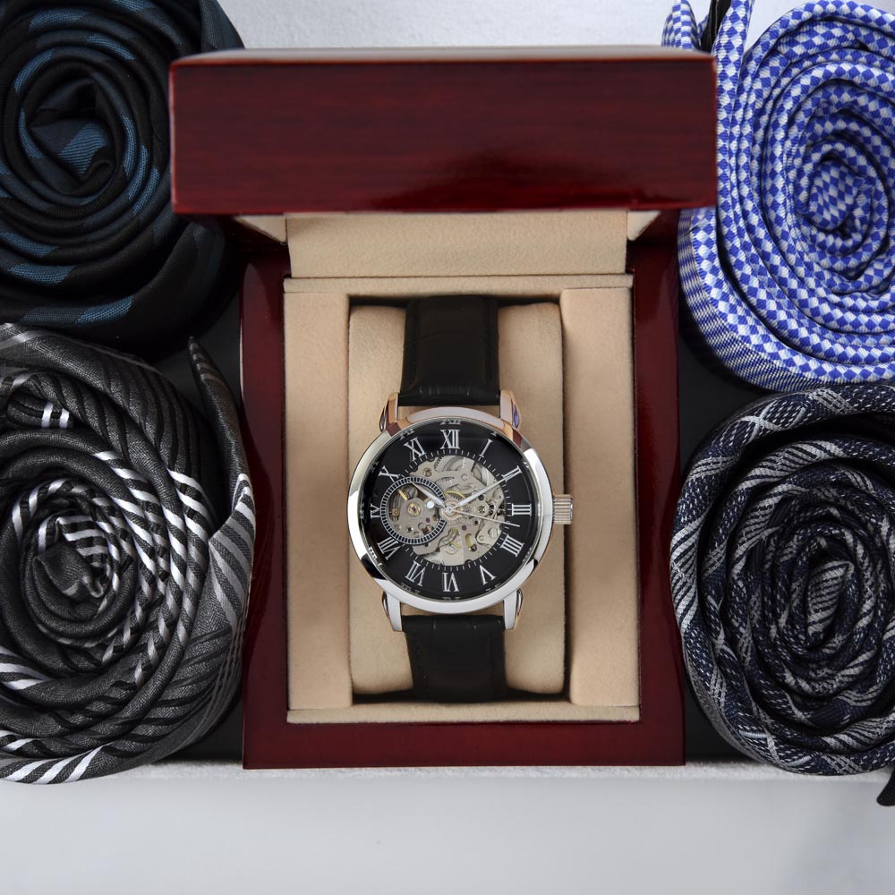 Husband-Grateful To Be Yours-Openwork Watch